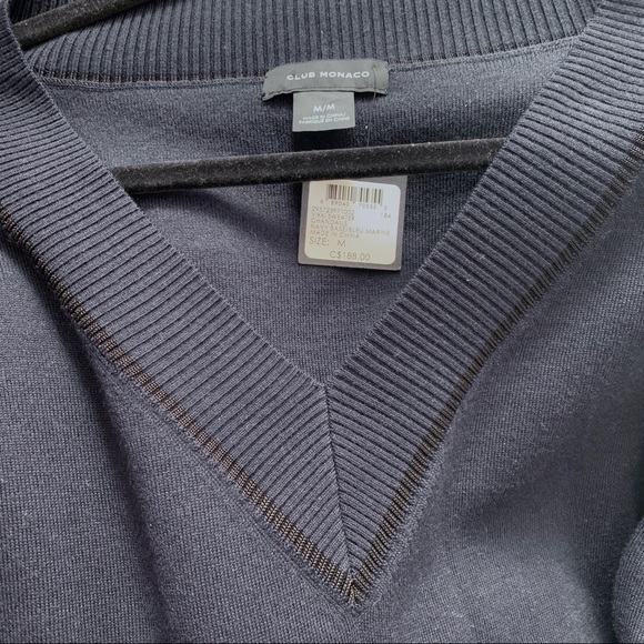 CLUB MONACO Vikki wool sweater v neck NWT - Picture 5 of 6